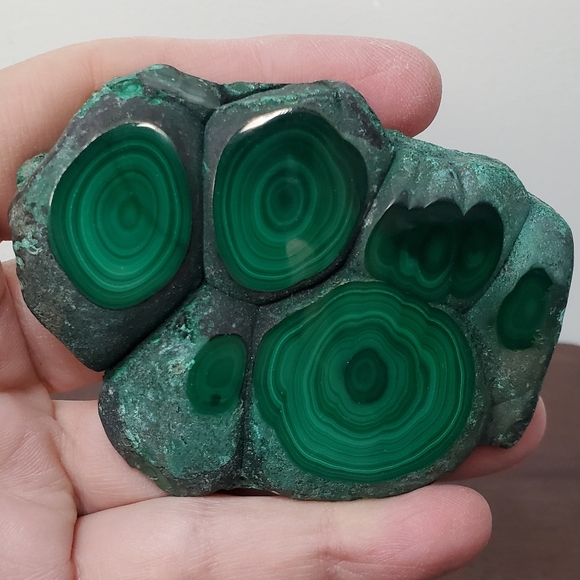 Malachite Crystal Slab 0.42 Pounds - Picture 11 of 12